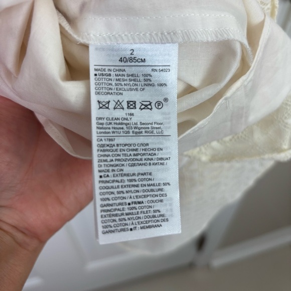 Banana Republic Ivory A-Line Dress Size 2 - Picture 13 of 13